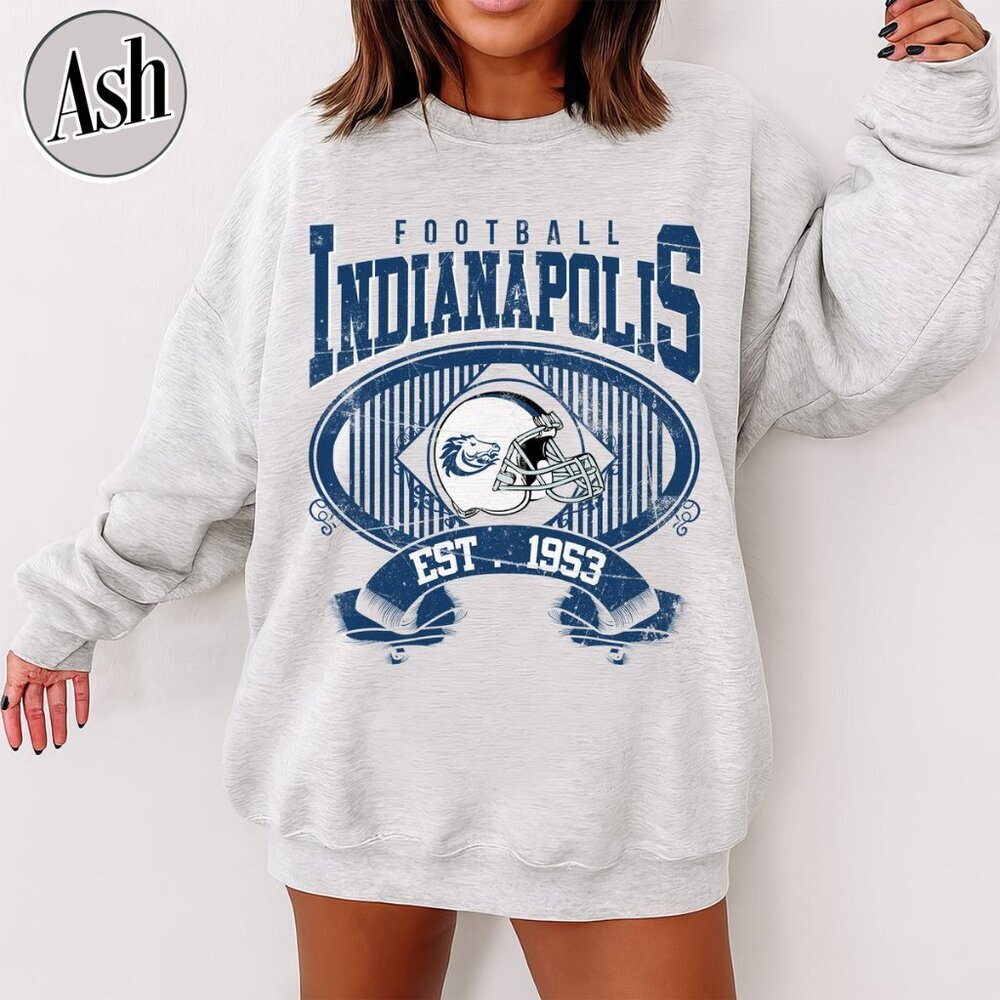 Indianapolis Football Vintage Style Crewneck Sweatshirt 17